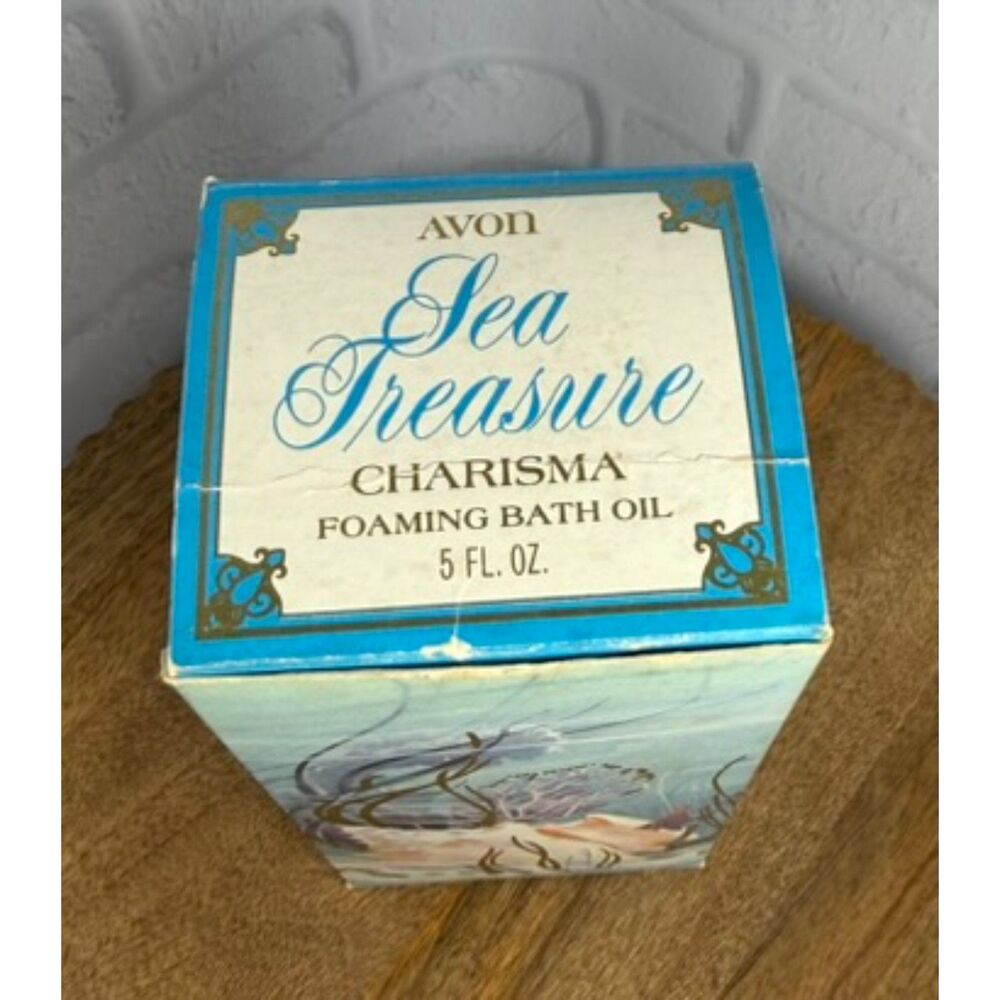 NEW Vintage Avon Sea Treasure Charisma Foaming Bath Oil 5fl. oz. - Picture 3 of 11